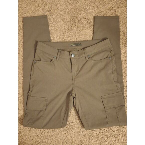 PrAna women’s Olive Green skinny cargo stretch pants size 6 - Picture 1 of 4